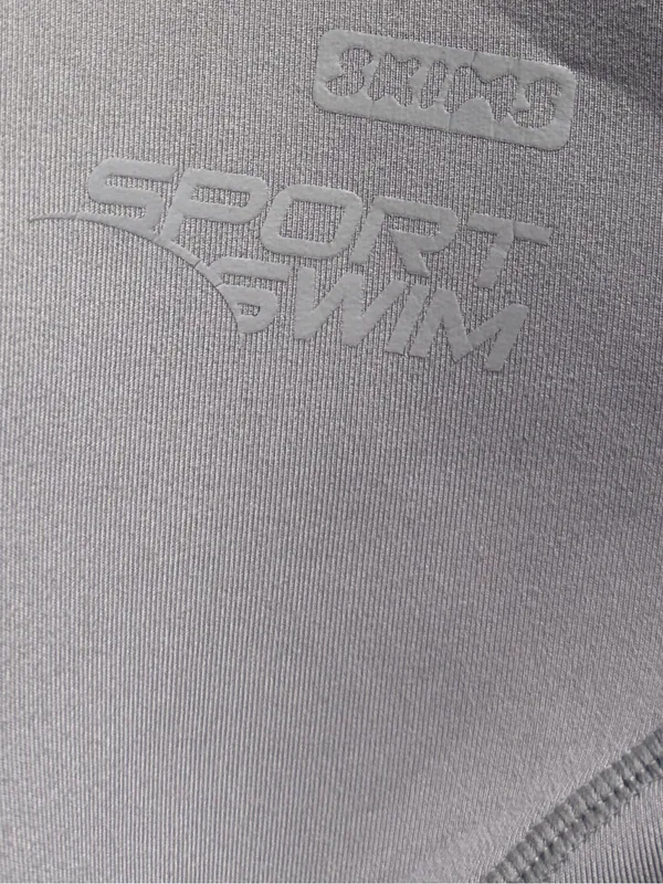 Skims Sport Swim Top Mock Neck Zip Front Chrome New 3X - Image 6