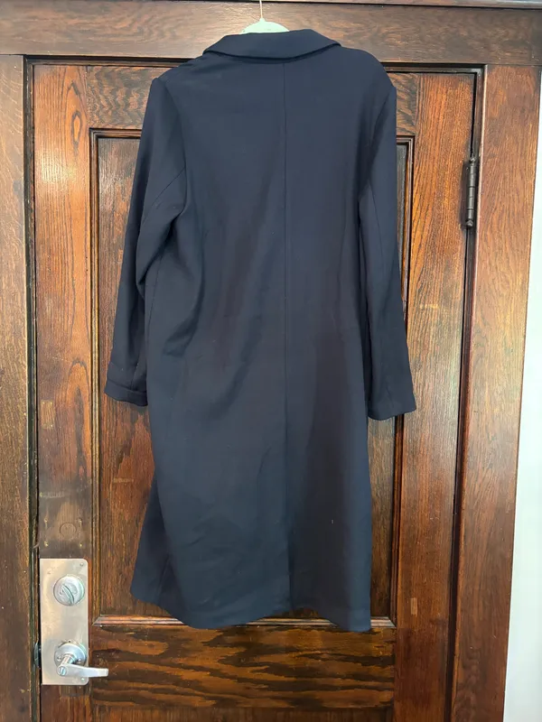 H&M Trench Coat Black Long - Image 4