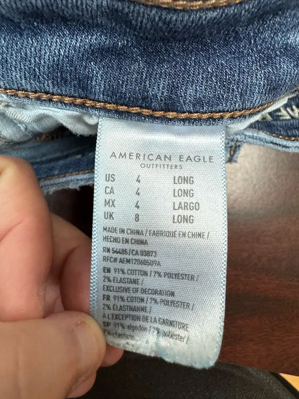 American Eagle Next Level Stretch Super Hi-Rise Jegging Jeans Size 4 Long - Image 9