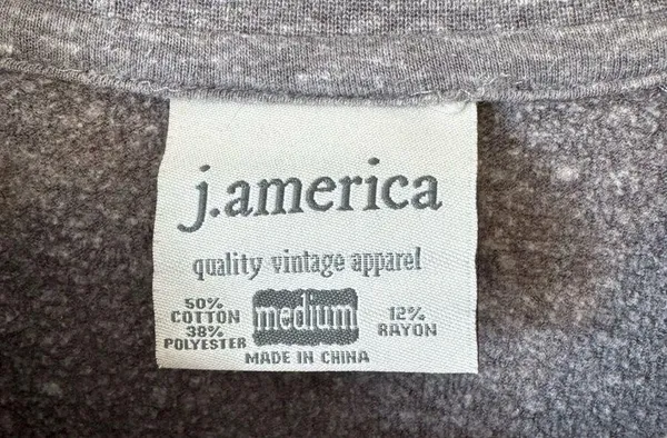 J. America Ohio State OSU Buckeyes Grey Crewneck Sweatshirt Size Medium - Image 3