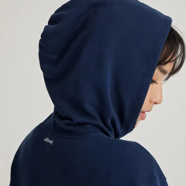 ALLBIRDS Women's The R&R Hoodie Organic Pima Cotton in True Navy Blue Size S NWT - Image 5