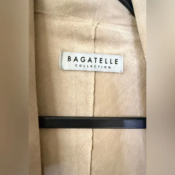 Bagatelle Beige Faux Suede Jacket - Image 3