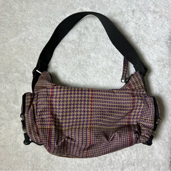 Lauren Ralph Lauren Y2K Houndstooth Shoulder Bag - Image 2