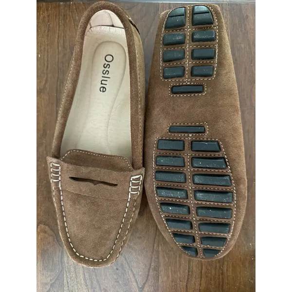 Osslue Women's Suede Leather Casual Penny Loafers Moccasin Driving Shoes 8.5 NEW - Image 4