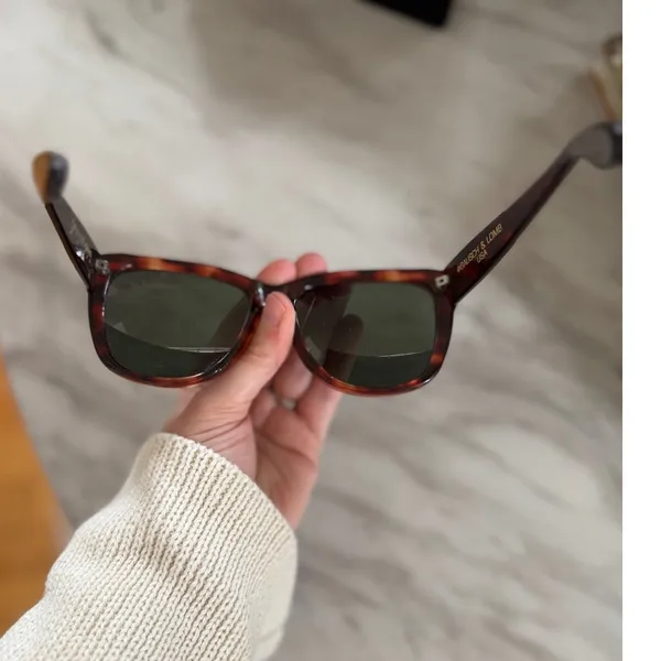 Vintage Donna Karan Brown Tortoiseshell Oversize Sunglasses - Image 3