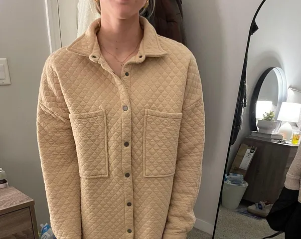 Glik's Beige Shacket - Image 2