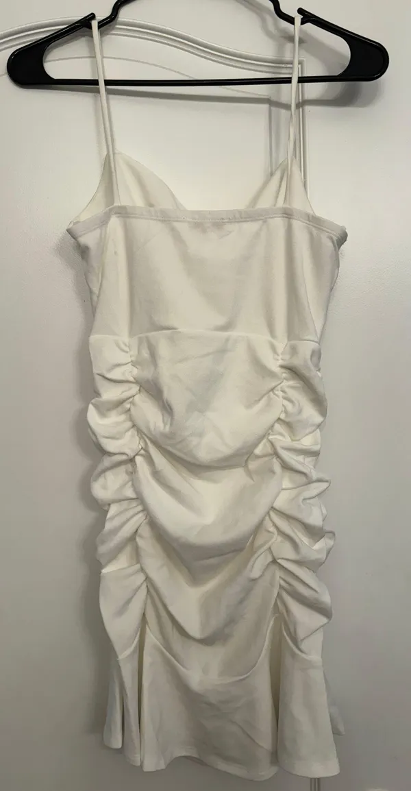 Boutique White Graduation Dress - Image 4