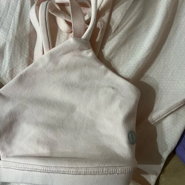 Lululemon Athletica Pink Asymmetrical Backless Tank Top - Image 7