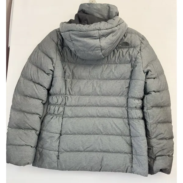 The North Face‎ Gotham Womens Goose Down Hooded Jacket Gray Medium - Image 2