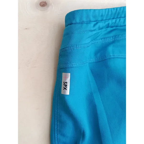 Greys Anatomy by Barco Women Active Spandex Stretch Scrub Pants Size L Teal Blue - Image 8