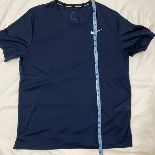 Nike,Dri-fit,Dark Blue,Women,Shot Sleeve Tee Shirt. Size- Large - Image 7