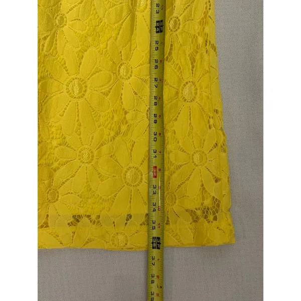 Pappagallo Yellow Lace Summer Dress size 6 - Image 4
