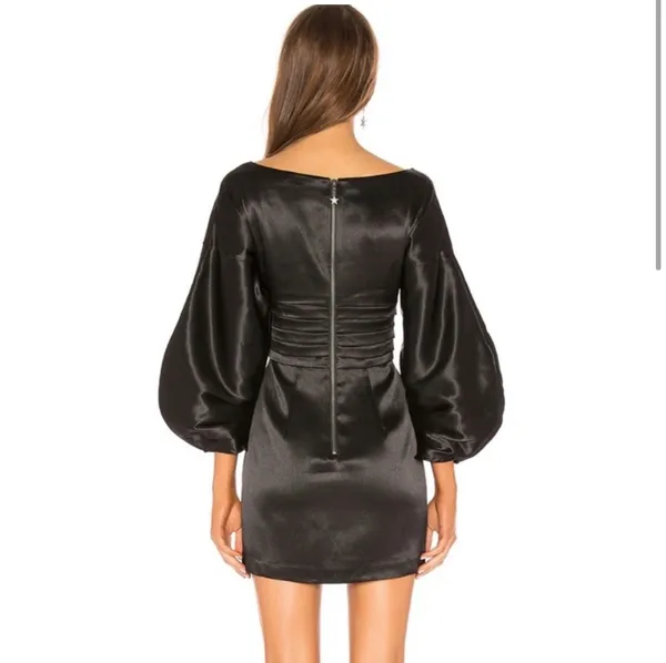 Revolve Cristiano Mini Dress H:ours Black Noir - Image 3