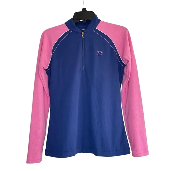 EP NEW YORK LONG SLEEVE MANDARIN COLLAR ZIP POLO SIZE S. Golf - Image 2