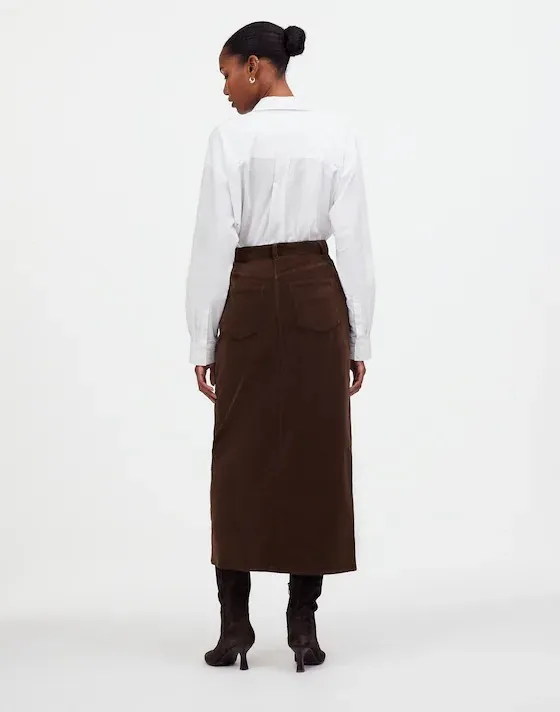 Madewell Corduroy Midi Skirt - Image 2