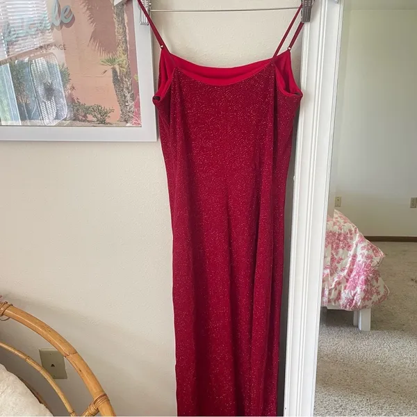 City Triangles Vintage 90s Y2K Glitter Maxi Dress - Image 6