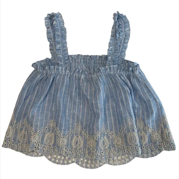 ✨ ZARA STRIPED RUFFLED TOP✨ - Image 10