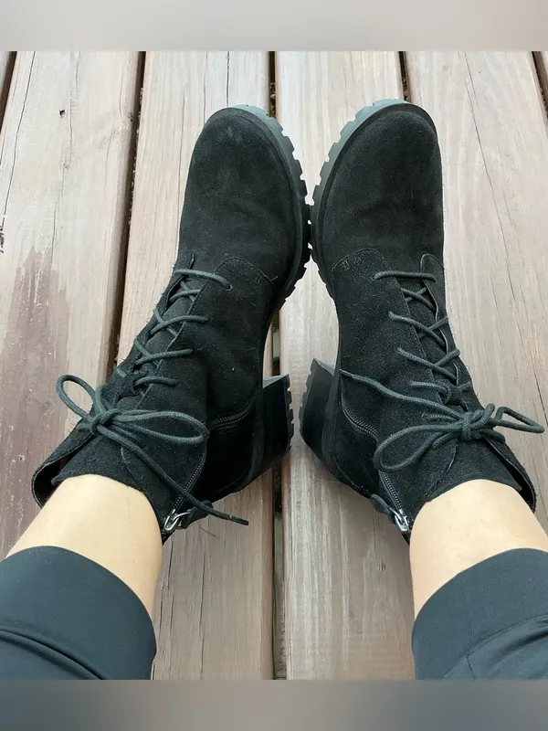 Caslon Water resistant Lace-Up Suede Ankle Booties ☔️ - Image 12