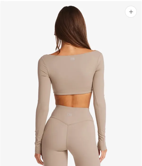 CSB freedom scoop top and leggings Almond - Image 3