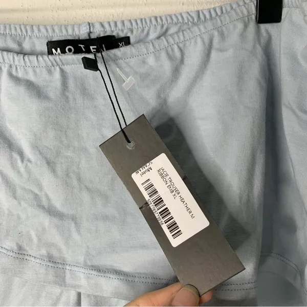 MOTEL‎ ROCKS XL NEW JACIE FLARE TROUSER OVERSKIRT LIGHT BABY BLUE Y2K 2000s - Image 6