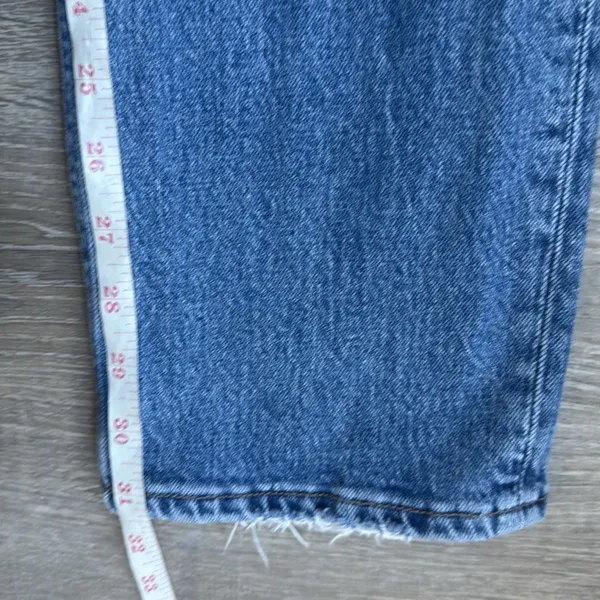 Abercrombie & Fitch 90s Straight Ultra High Rise Criss Cross Jeans 25 - Image 9