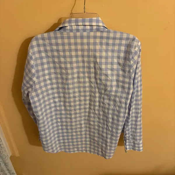Hill House James Button Up Shirt in It Blue - Image 5