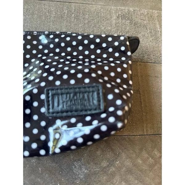 Duluth Trading Company black white polka dot travel bag‎ 8"x5" - Image 4