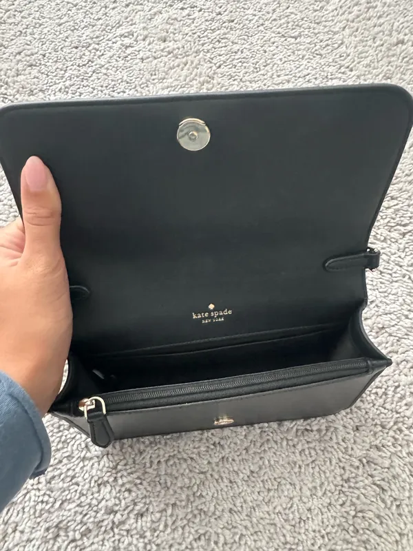 Kate Spade Purse Black Crossbody Leather - Image 2