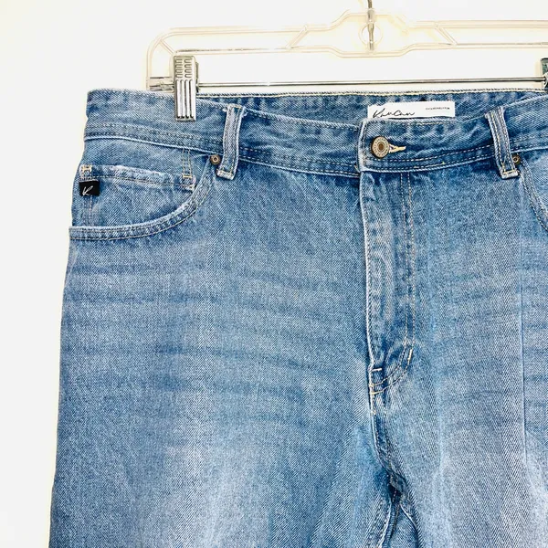 KanCan 100% Cotton Nonstretch Light Wash Ripped Straight Leg Jeans - Image 3