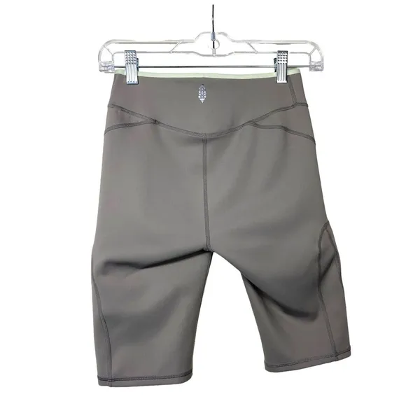 Free People Movement Biker Shorts Gray Size XS Pockets Athletic Bike Workout‎ - Image 2