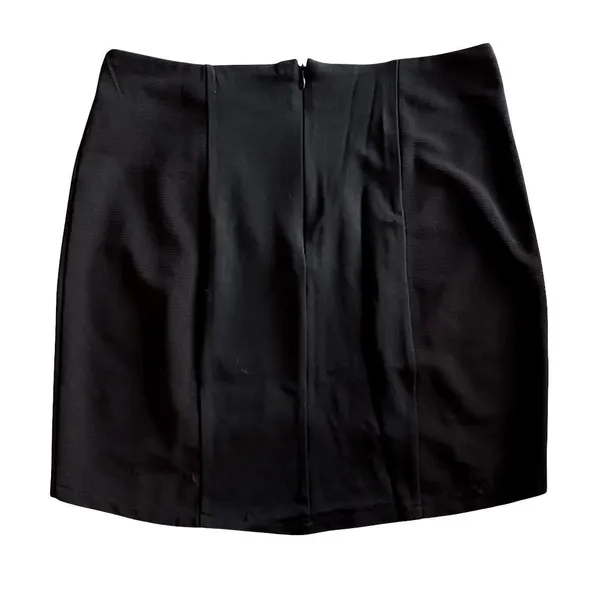 Lush Panel‎ Mini Skirt high-low hemline Women's Large Black Gold Sequin - Image 3