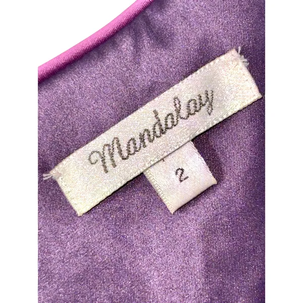 NWT Mandalay Oleander Purple Beaded Embellished Midi Cocktail Evening Dress Sz 2 - Image 13