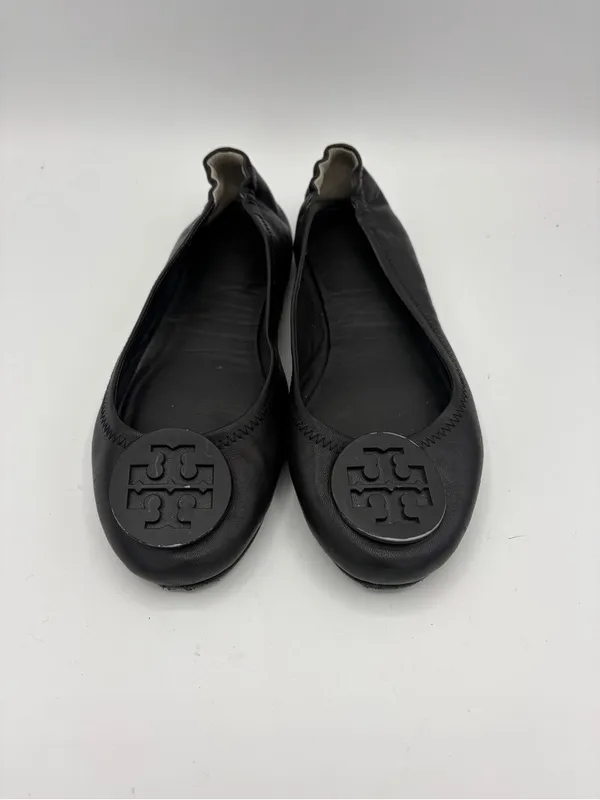 Tory Burch Minnie black travel leather ballet flat women’s 7.5 everyday casual - Image 2