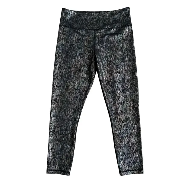 Zyia Active Black Vertical Mirage Light and Tight High Rise 7/8 Leggings Size 12 - Image 5