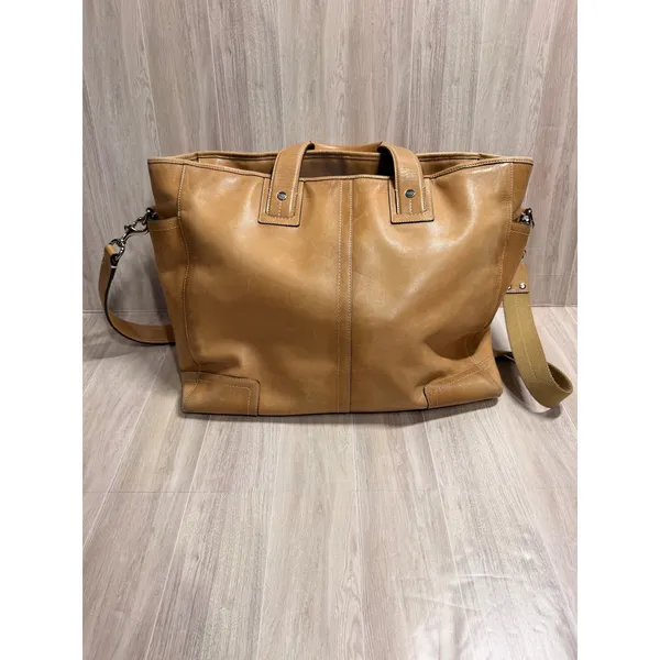 Coach Y2K Legacy‎ Transatlantic Business Leather Tote Briefcase Bag Tan F70103 - Image 2