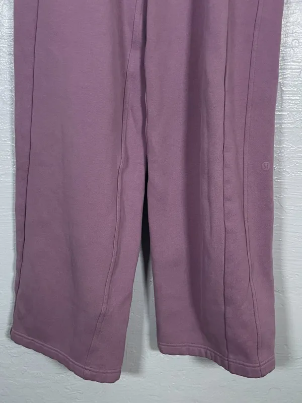Lululemon Women XXXS Purple Lavender Lux Scuba Mid-Rise Wide-Leg Pant Athleisure - Image 2