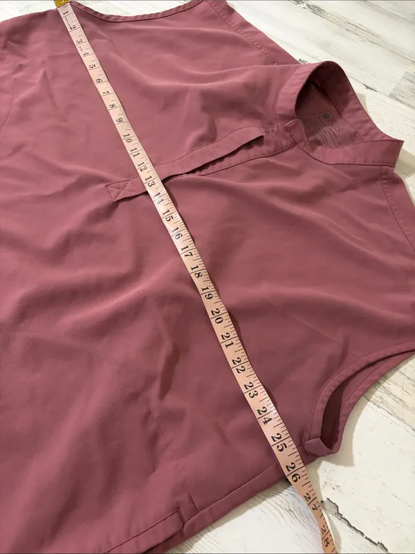 Figs Sleeveless Scrub Top - Mauve Size XL - Image 8