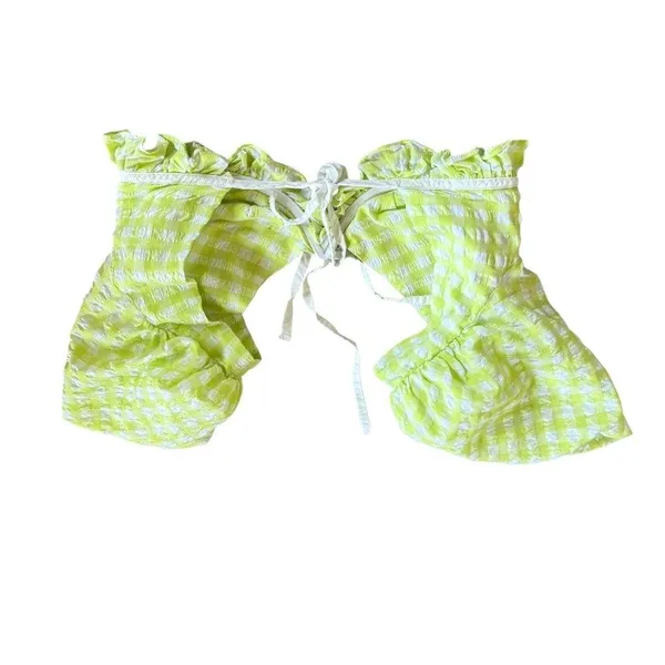 For Love And Lemons Maureen Gingham Crop Top - Image 4