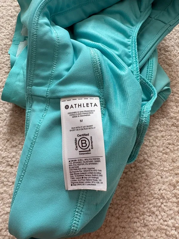 Athleta Run With It 3.5" Shorts Medium Blue - Image 5