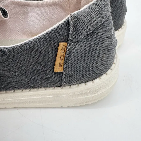 Hey Dude Shoes Womens Wendy Slip-On Shoes Chambray Off Black‎ Size 8 - Image 5