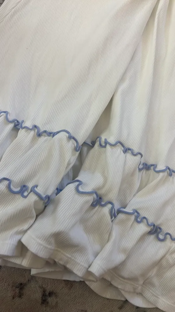 Halara Ruffle Hem White Athletic Dress - Image 5