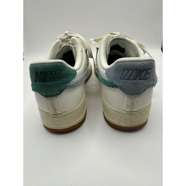 Nike Shoes Women 8.5 Sail Mystic Green Leather Air Force 1 Vandalized‎ Sneakers - Image 7
