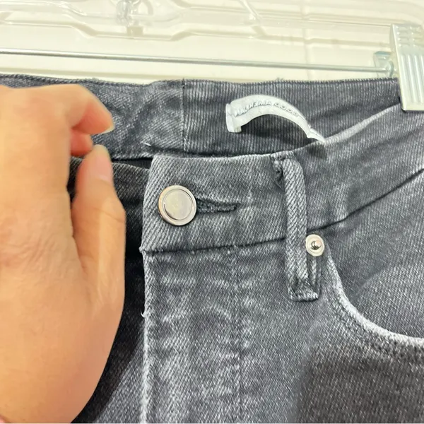 Good American Good Curve Crop Skinny Jeans Raw Hem Size 8/29 - Image 7