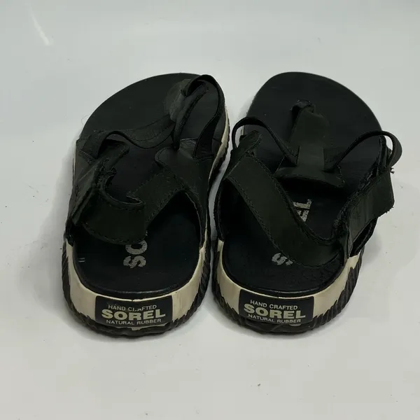 Sorel out‎ and about plus sling back thongs black & cream size 8.5 - Image 5