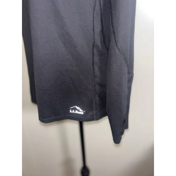 L.L. Bean m Reg 1/4 Zip Lightweight Activewear Top Thumbholes‎ Item 288015 - Image 3