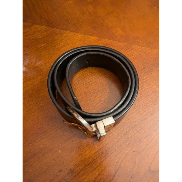 Calvin Klein Black/Brown Reversible Belt Size 32 Silver Buckle - Image 3