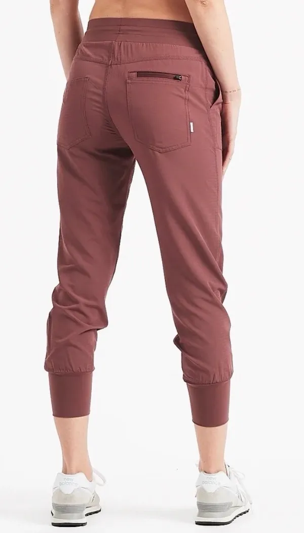 Vuori Summits Woven Joggers Fig Maroon Size XS Ripstop Hiking Athleisure Pants - Image 2