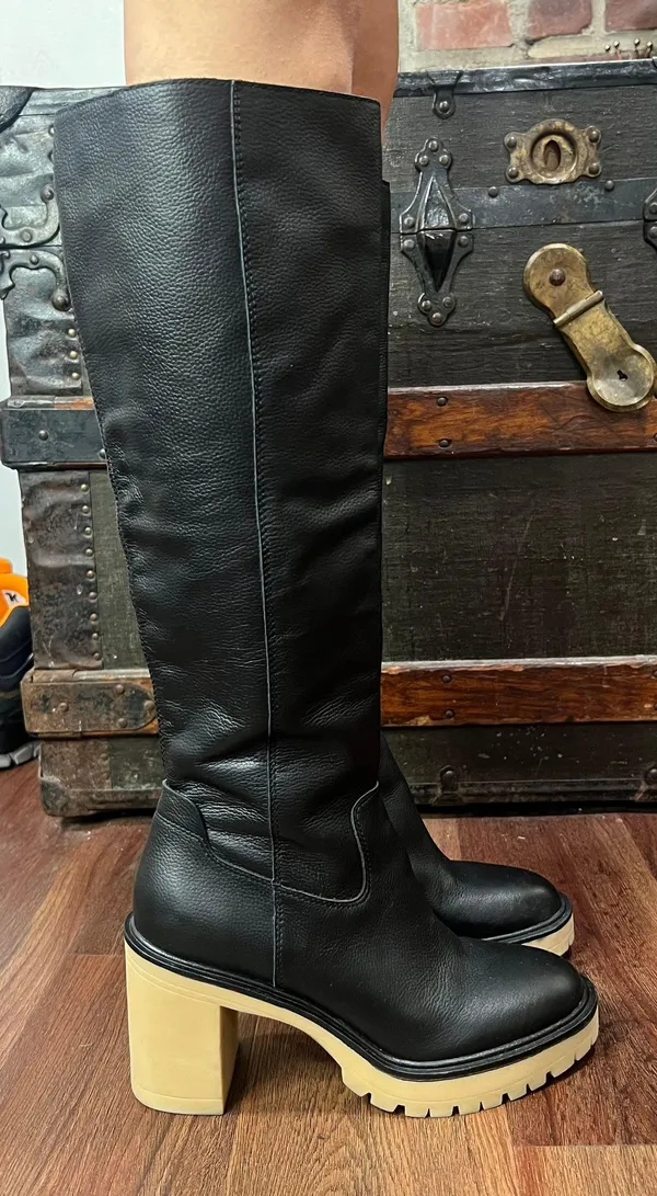 Dolce Vita Womens Corry H2O Tall Knee High Lug Sole Boots Black Size 10 - Image 3