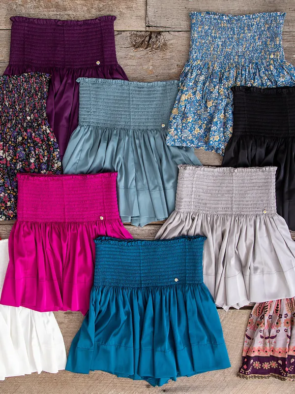 Natural Life Daisy Skort In Seafoam Blue - Image 2