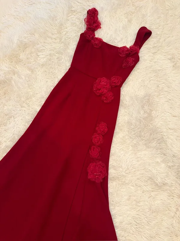 NEW ELLIATT Evanora High-Low 3D floral rosette Gown sz XS - Image 7